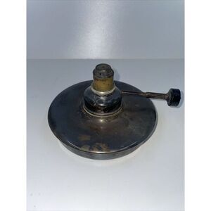 Vintage Sheridan Crescent Oil‎ Burner Lamp Lantern Silver Plated Table Top